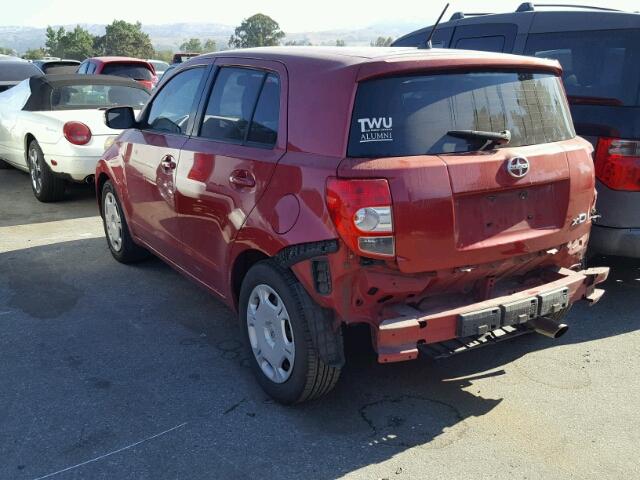 JTKKU10448J006677 - 2008 TOYOTA SCION XD RED photo 3