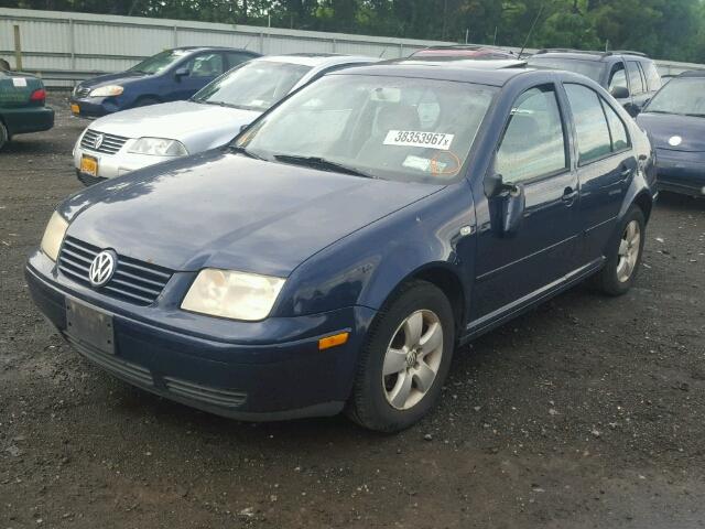 3VWSK69M53M083726 - 2003 VOLKSWAGEN JETTA GLS BLUE photo 2