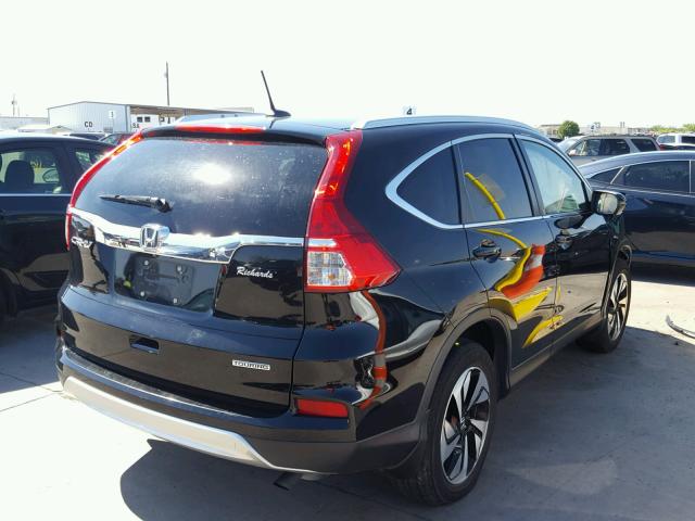 5J6RM3H97GL001424 - 2016 HONDA CR-V TOURI BLACK photo 4