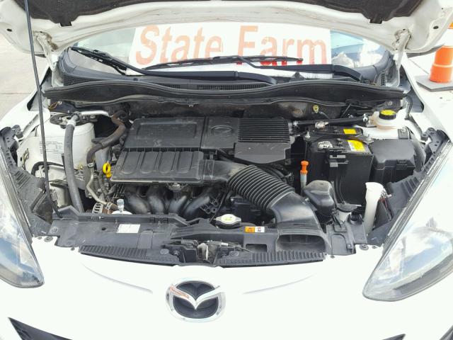 JM1DE1KY6E0186288 - 2014 MAZDA MAZDA2 SPO WHITE photo 7