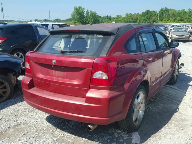 1B3HB78K37D157750 - 2007 DODGE CALIBER R/ RED photo 4