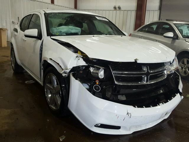 1B3BD2FGXBN578143 - 2011 DODGE AVENGER LU WHITE photo 1