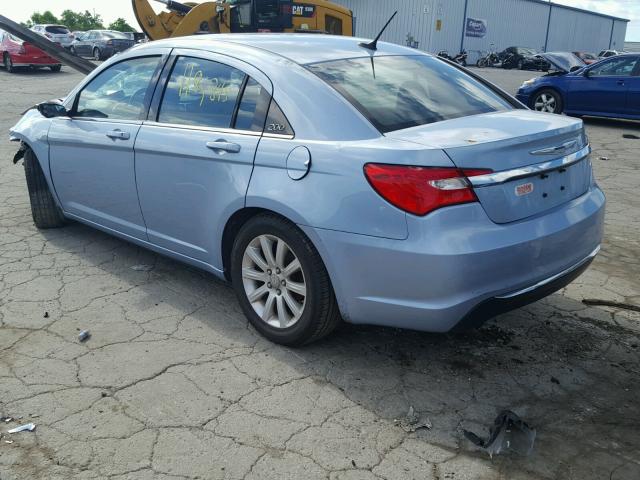 1C3CCBBG4CN297893 - 2012 CHRYSLER 200 TOURIN BLUE photo 3