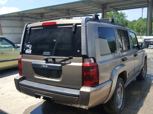 1J8HH48K86C171409 - 2006 JEEP COMMANDER TAN photo 4
