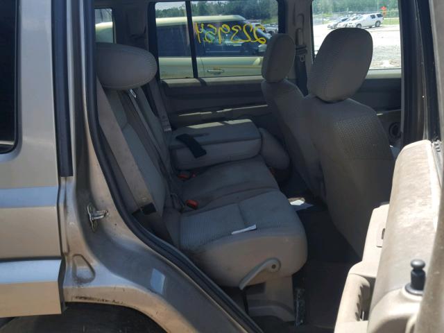 1J8HH48K86C171409 - 2006 JEEP COMMANDER TAN photo 6