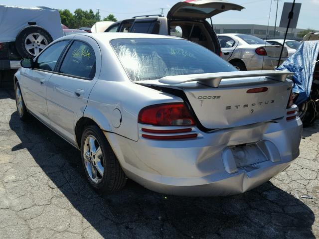 1B3EL46R85N700614 - 2005 DODGE STRATUS SX SILVER photo 3