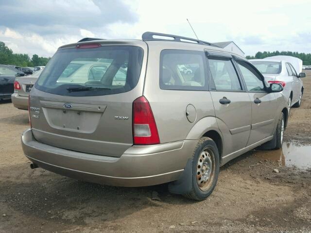 1FAFP36N05W175384 - 2005 FORD FOCUS ZXW TAN photo 4