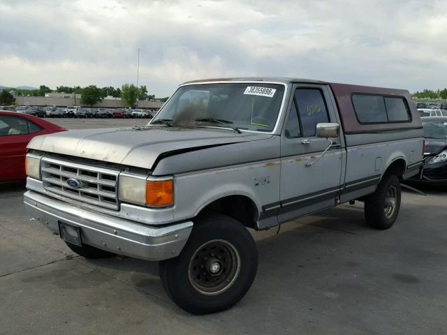 1FTHF26L4HPA77911 - 1987 FORD F250 GRAY photo 2
