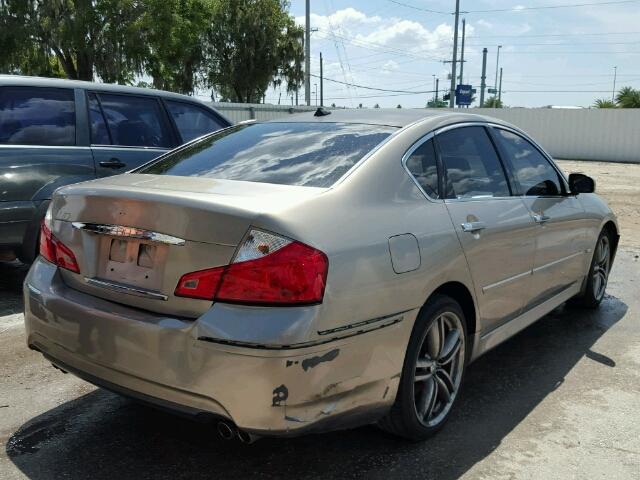 JNKBY01E78M500591 - 2008 INFINITI M45 SEDAN/ TAN photo 4