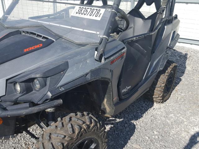 3JBKKAP26FJ003916 - 2015 CAN-AM COMMANDER CHARCOAL photo 9