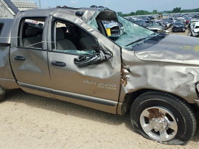 3D7KR28CX6G221334 - 2006 DODGE RAM 2500 S GOLD photo 9