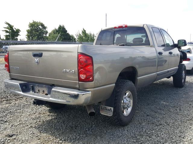 3D7KS28CX7G758291 - 2007 DODGE RAM 2500 S BROWN photo 4