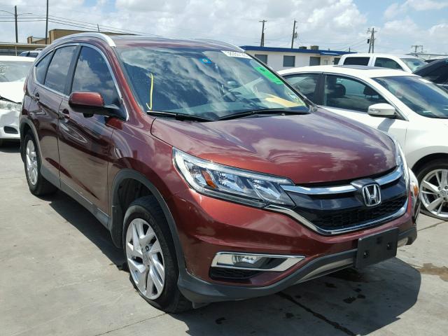 2HKRM3H72FH549967 - 2015 HONDA CR-V EXL BURGUNDY photo 1