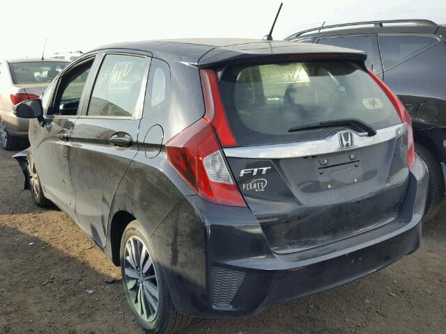 JHMGK5H77HS008540 - 2017 HONDA FIT EX BLACK photo 3