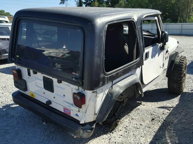 1J4FA39S94P746273 - 2004 JEEP WRANGLER X WHITE photo 4