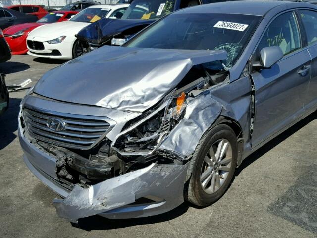 5NPE24AF1GH369067 - 2016 HYUNDAI SONATA SE GRAY photo 9