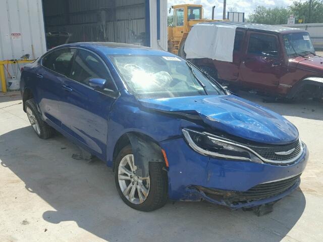 1C3CCCAB2FN674530 - 2015 CHRYSLER 200 LIMITE BLUE photo 1