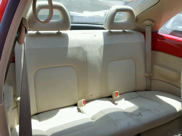 3VWCA21C7YM405700 - 2000 VOLKSWAGEN NEW BEETLE 红色 照片 6