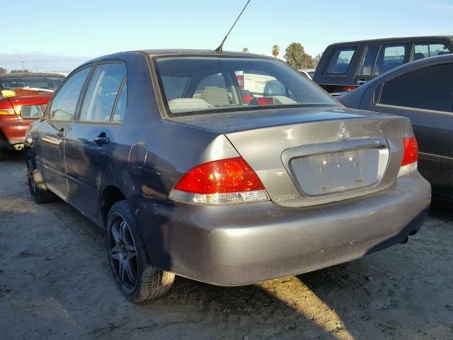 JA3AJ26E65U025662 - 2005 MITSUBISHI LANCER ES CHARCOAL photo 3