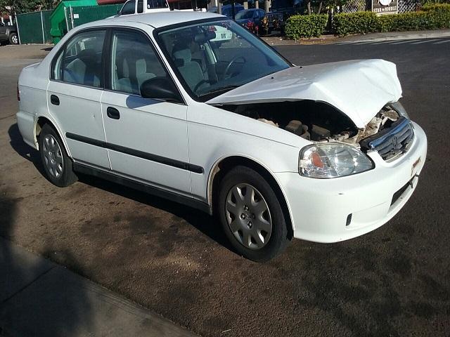 1HGEJ6675XL011323 - 1999 HONDA CIVIC LX WHITE photo 1