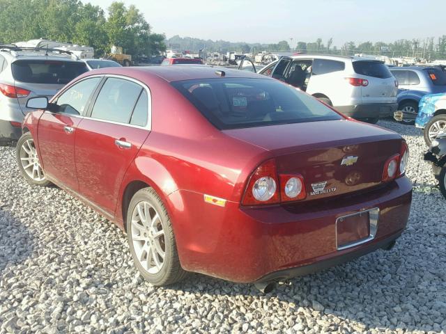 1G1ZE5E77AF114628 - 2010 CHEVROLET MALIBU LTZ წითელი ფოტო 3