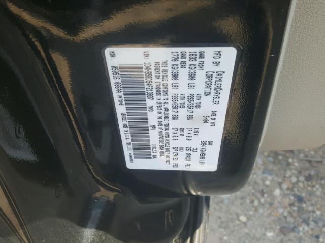 1D4HB58D54F213937 - 2004 DODGE DURANGO LI BLACK photo 10