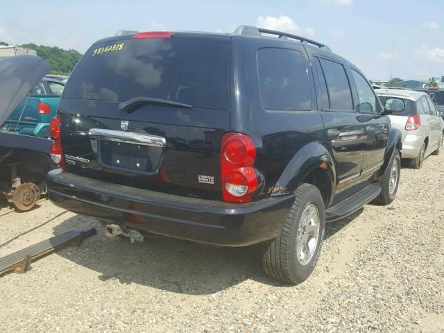 1D4HB58D54F213937 - 2004 DODGE DURANGO LI BLACK photo 4