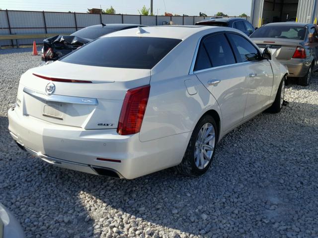 1G6AR5SX0E0145325 - 2014 CADILLAC CTS LUXURY WHITE photo 4