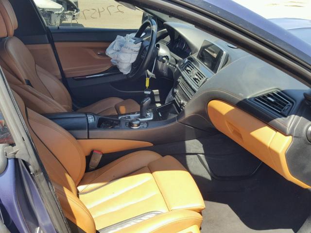 WBA6D6C5XHGK18388 - 2017 BMW 650 XI BLUE photo 5