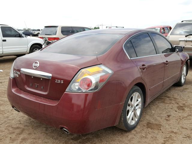 1N4AL2AP8CC199827 - 2012 NISSAN ALTIMA BAS BURGUNDY photo 4