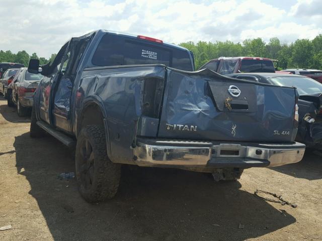 1N6AA0EC5BN305520 - 2011 NISSAN TITAN S BLUE photo 3