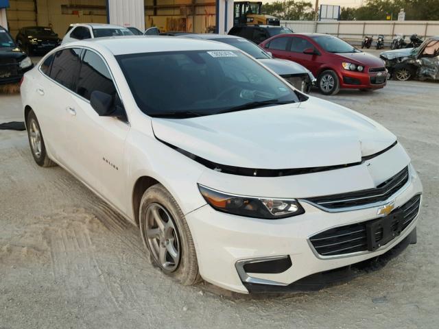 1G1ZB5ST8HF261237 - 2017 CHEVROLET MALIBU LS WHITE photo 1