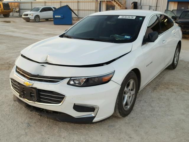1G1ZB5ST8HF261237 - 2017 CHEVROLET MALIBU LS WHITE photo 2