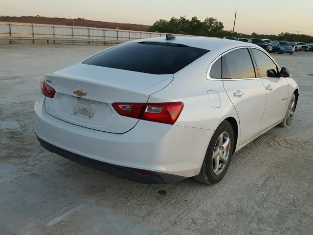 1G1ZB5ST8HF261237 - 2017 CHEVROLET MALIBU LS WHITE photo 4