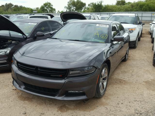 2C3CDXHG9FH897629 - 2015 DODGE CHARGER SX GRAY photo 2