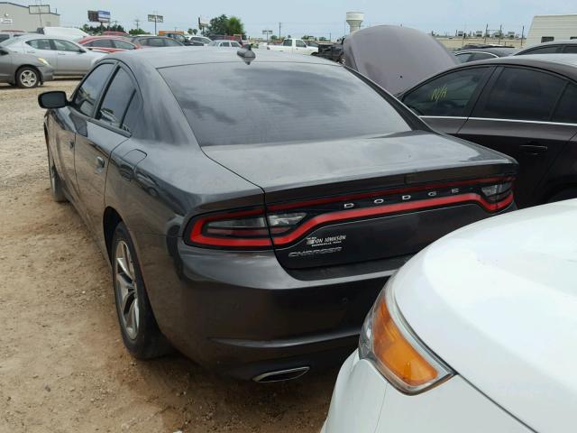 2C3CDXHG9FH897629 - 2015 DODGE CHARGER SX GRAY photo 3