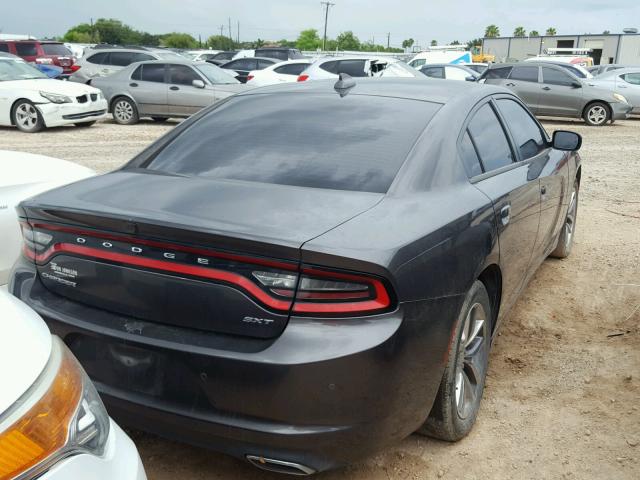 2C3CDXHG9FH897629 - 2015 DODGE CHARGER SX GRAY photo 4