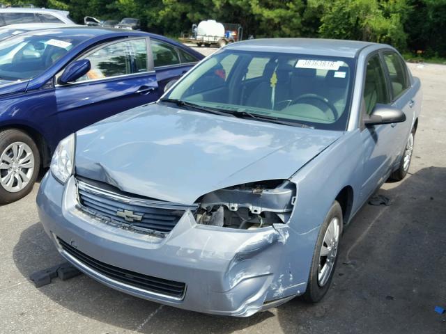 1G1ZS58F57F186366 - 2007 CHEVROLET MALIBU LS BLUE photo 2