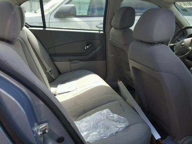 1G1ZS58F57F186366 - 2007 CHEVROLET MALIBU LS BLUE photo 6
