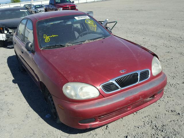 KLATA52691B660365 - 2001 DAEWOO LANOS S MAROON photo 1