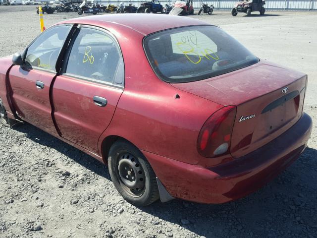 KLATA52691B660365 - 2001 DAEWOO LANOS S მუქწითელი ფოტო 3