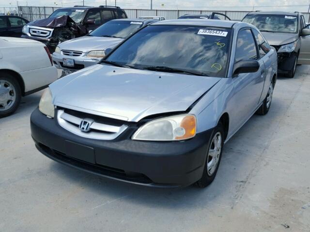 1HGEM21493L045398 - 2003 HONDA CIVIC DX SILVER photo 2