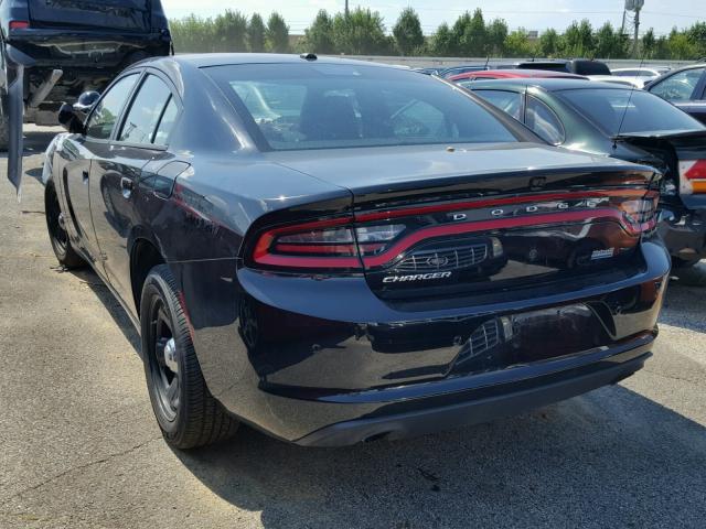 2C3CDXAT9JH221391 - 2018 DODGE CHARGER PO BLACK photo 3