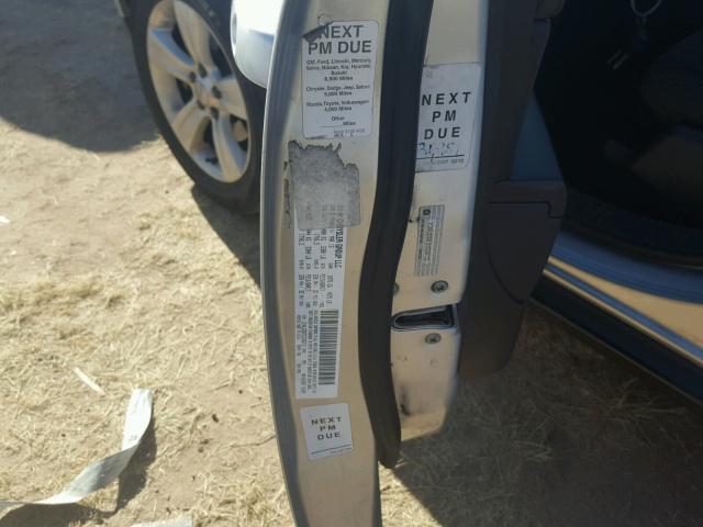 1C4NJDBB7ED536713 - 2014 JEEP COMPASS SP SILVER photo 10