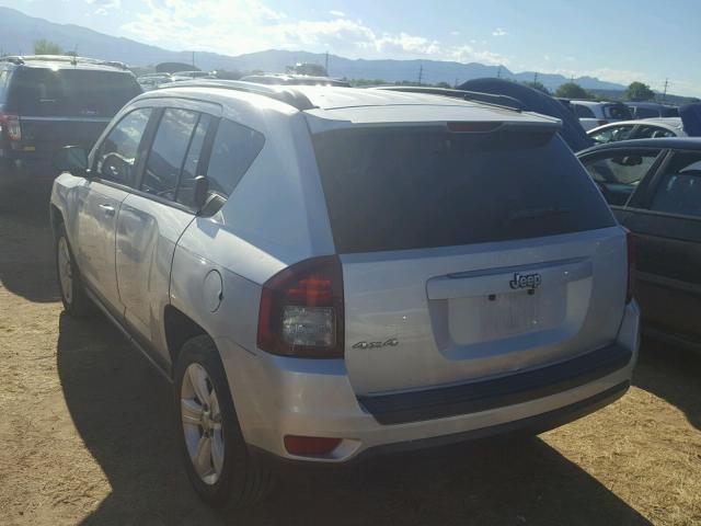 1C4NJDBB7ED536713 - 2014 JEEP COMPASS SP SILVER photo 3