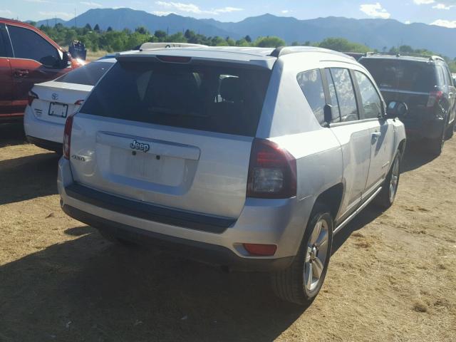 1C4NJDBB7ED536713 - 2014 JEEP COMPASS SP SILVER photo 4