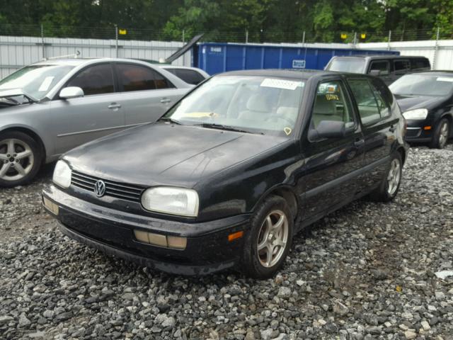 3VWFA81H3WM231715 - 1998 VOLKSWAGEN GOLF GL BLACK photo 2