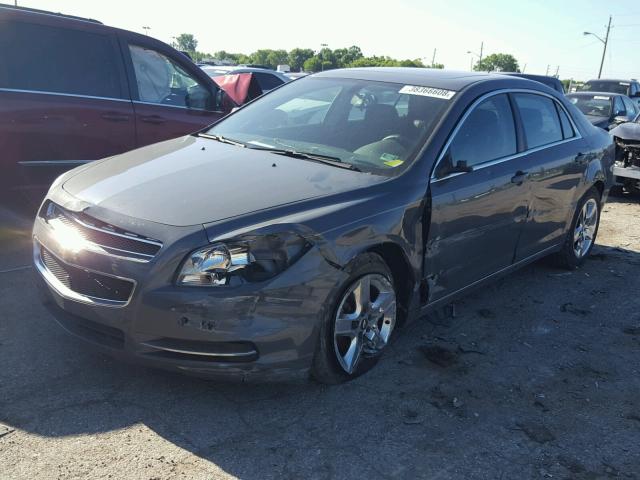 1G1ZH57B194210660 - 2009 CHEVROLET MALIBU 1LT GRAY photo 2