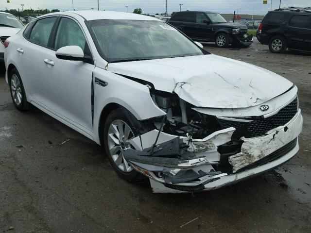 5XXGT4L35GG071061 - 2016 KIA OPTIMA WHITE photo 1