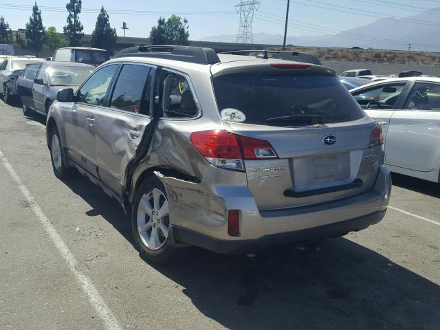 4S4BRDKC2E2228912 - 2014 SUBARU OUTBACK 3. SILVER photo 3